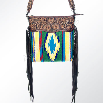 American Darling Cross Body Hand Tooled Saddle Blanket Genuine Leather Western Women Bag Handbag Purse | Crossbody for |Cute